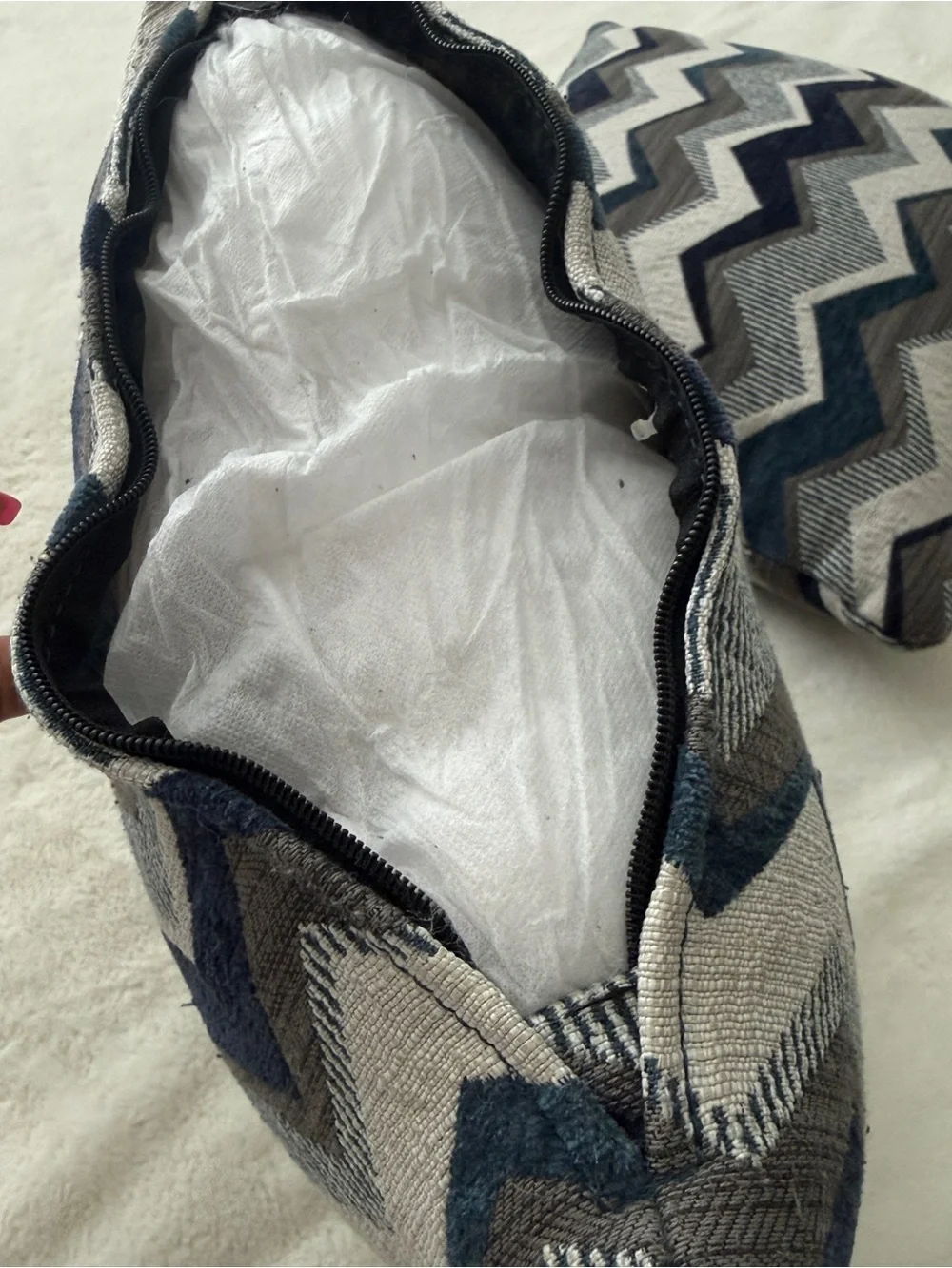 Set of 2 Chevron-Zig Zag Decor Throw Pillows